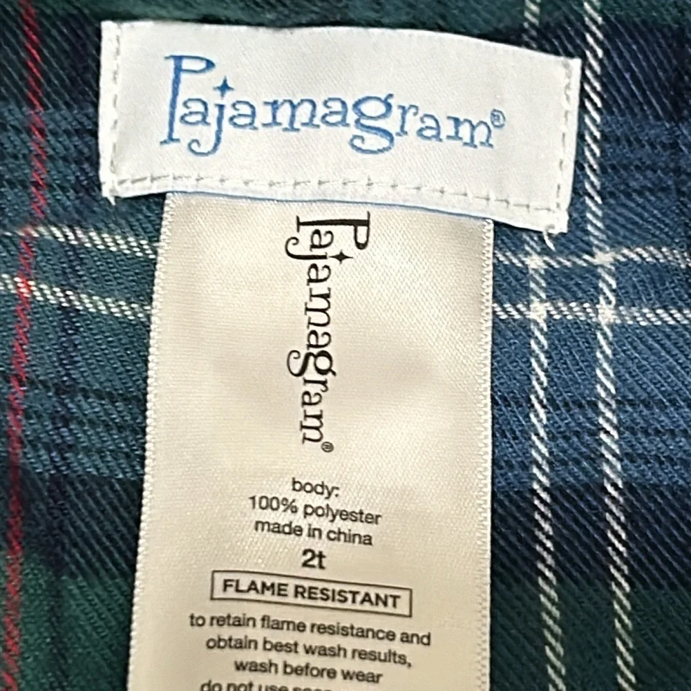 Pajamagram Classic Green and Blue Plaid Pajama Set